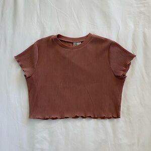 H&M Brown Crop Top